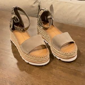 Espadrille Animal Print Wedges